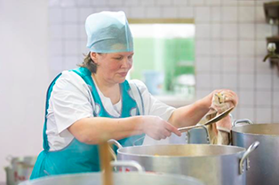 Picture of a chef in a kitchen